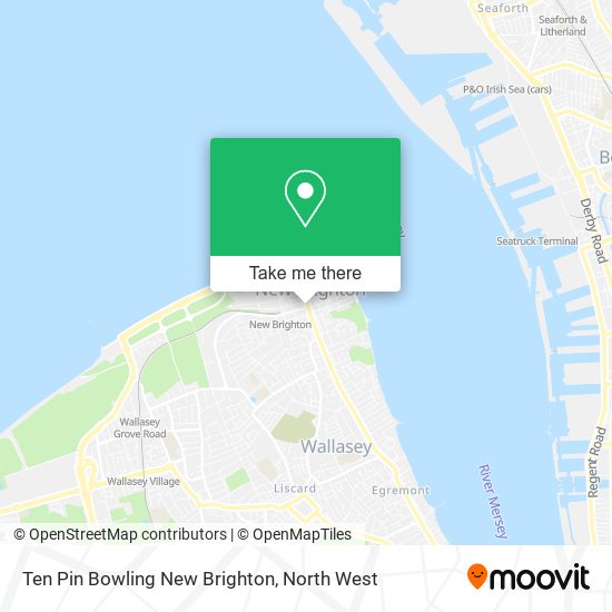Ten Pin Bowling New Brighton map
