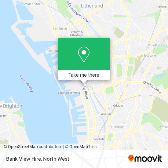 Bank View Hire map