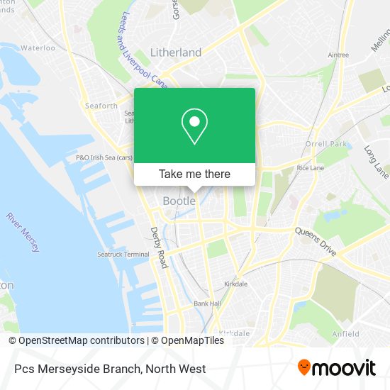 Pcs Merseyside Branch map