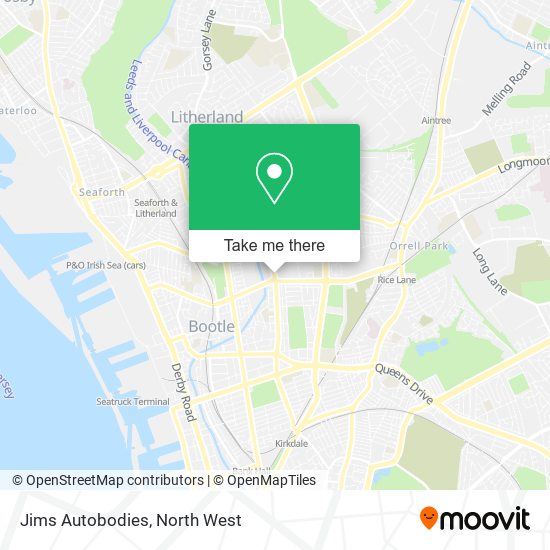 Jims Autobodies map
