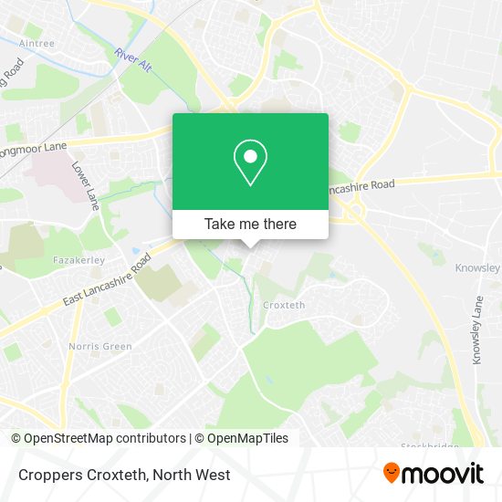 Croppers Croxteth map