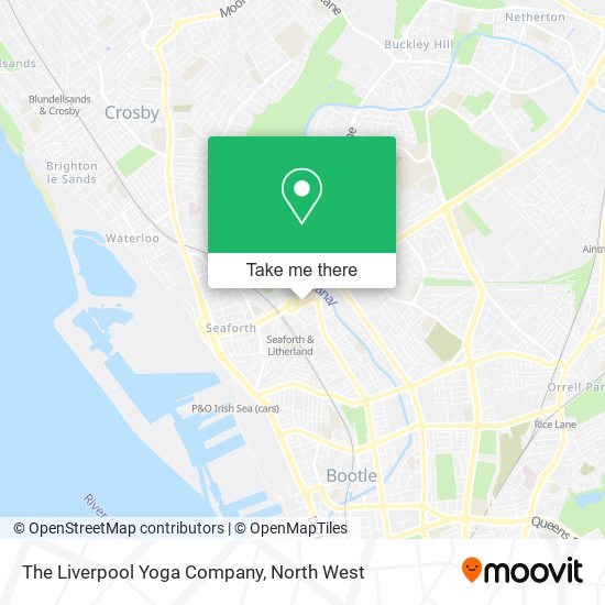The Liverpool Yoga Company map