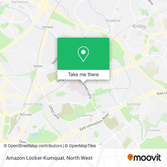 Amazon Locker-Kumquat map