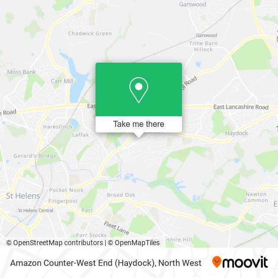 Amazon Counter-West End (Haydock) map