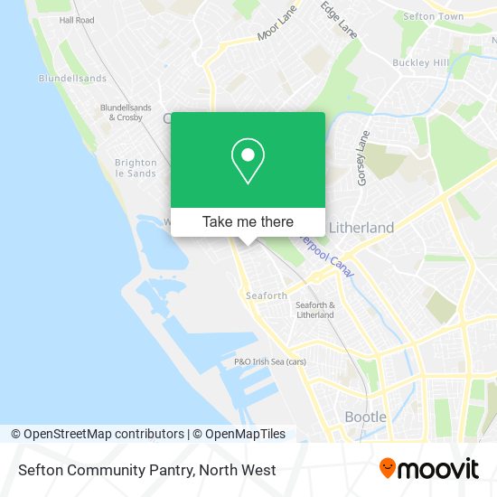 Sefton Community Pantry map