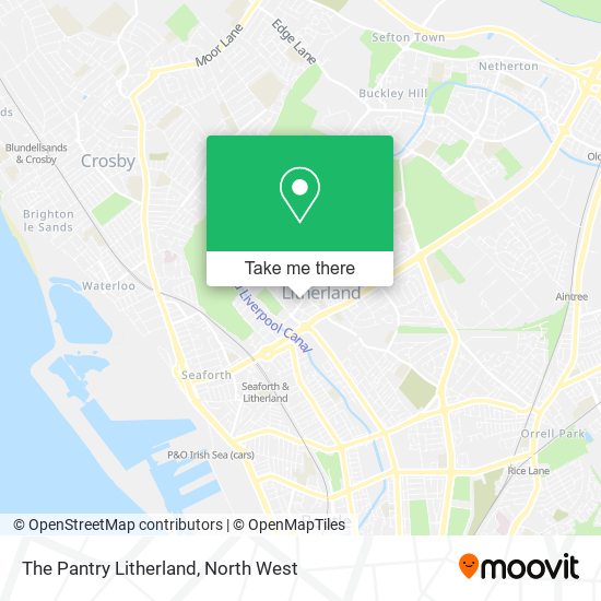 The Pantry Litherland map