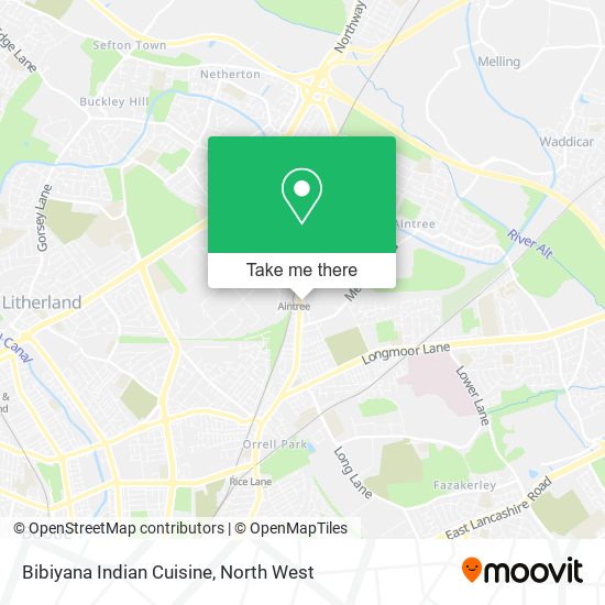 Bibiyana Indian Cuisine map