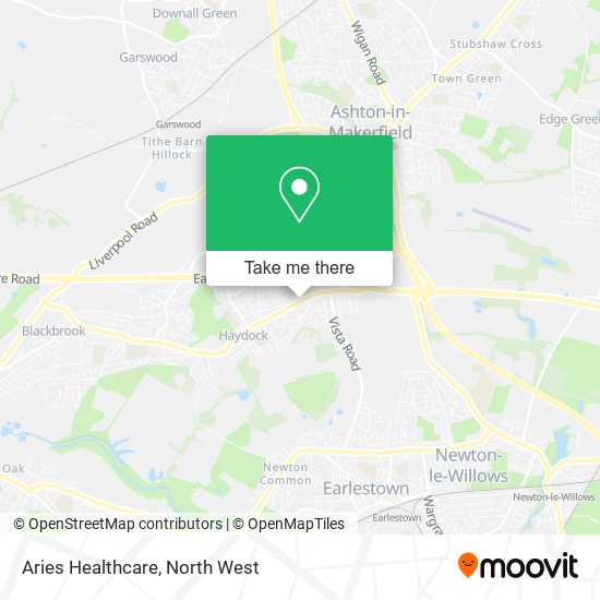 Aries Healthcare map