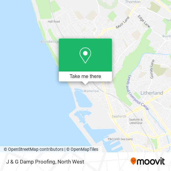 J & G Damp Proofing map