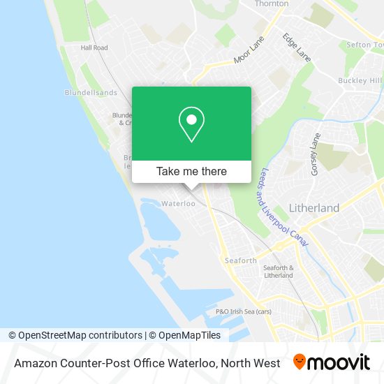 Amazon Counter-Post Office Waterloo map