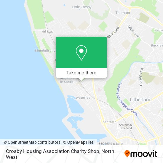 Crosby Housing Association Charity Shop map