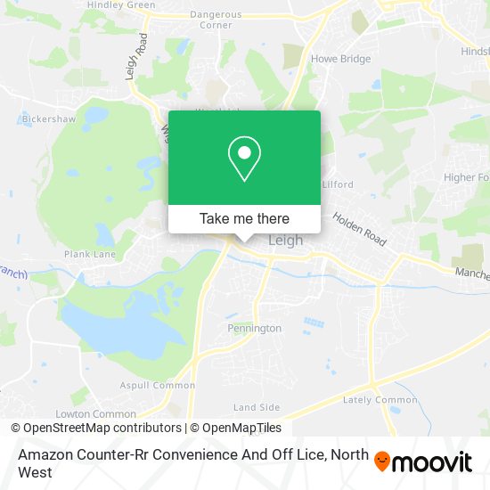 Amazon Counter-Rr Convenience And Off Lice map