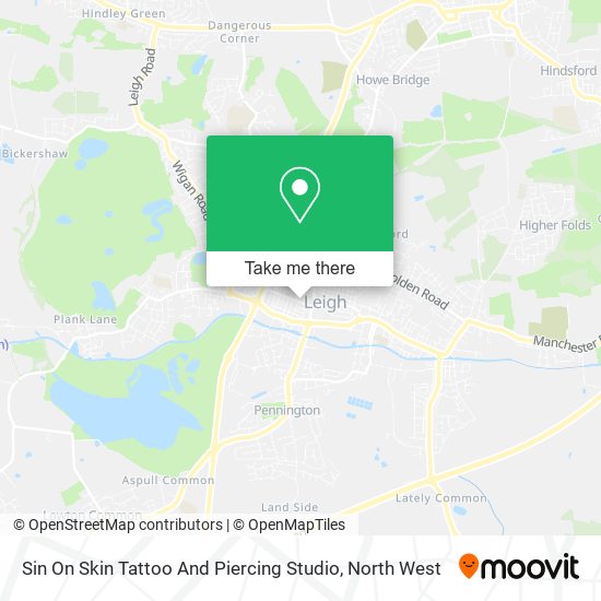 Sin On Skin Tattoo And Piercing Studio map