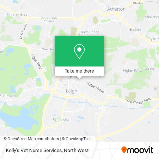 Kelly's Vet Nurse Services map
