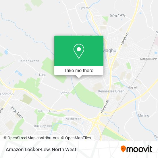 Amazon Locker-Lew map