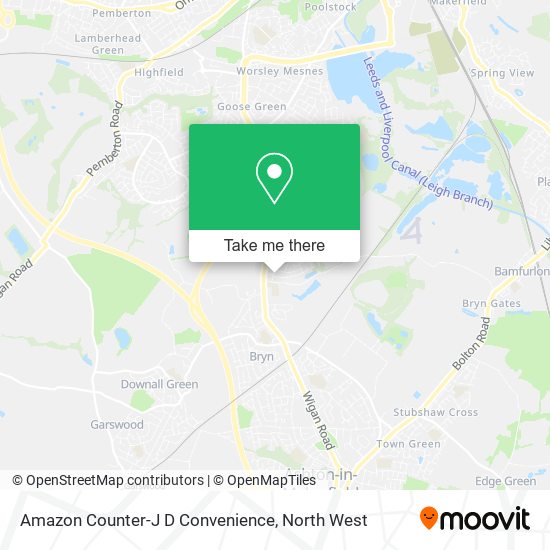 Amazon Counter-J D Convenience map