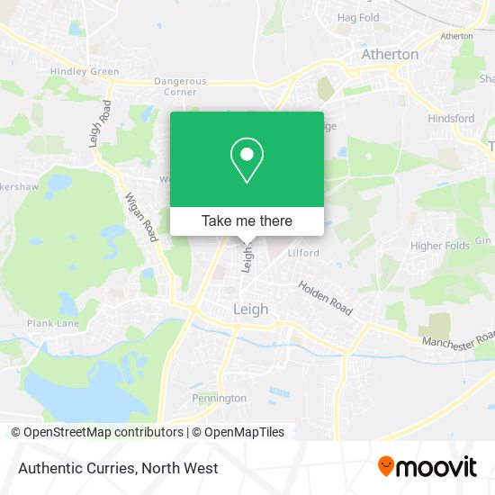 Authentic Curries map