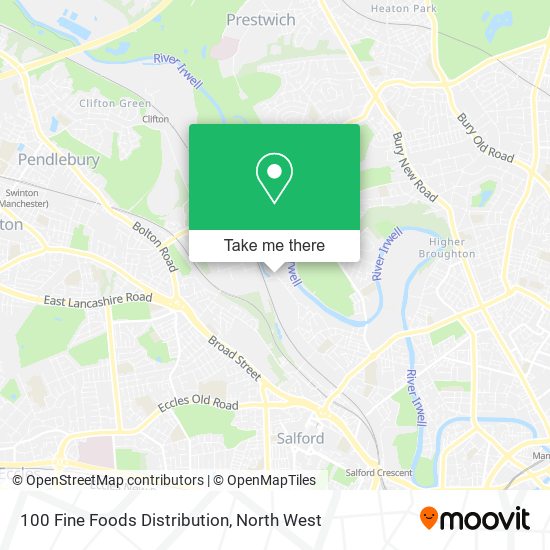 100 Fine Foods Distribution map