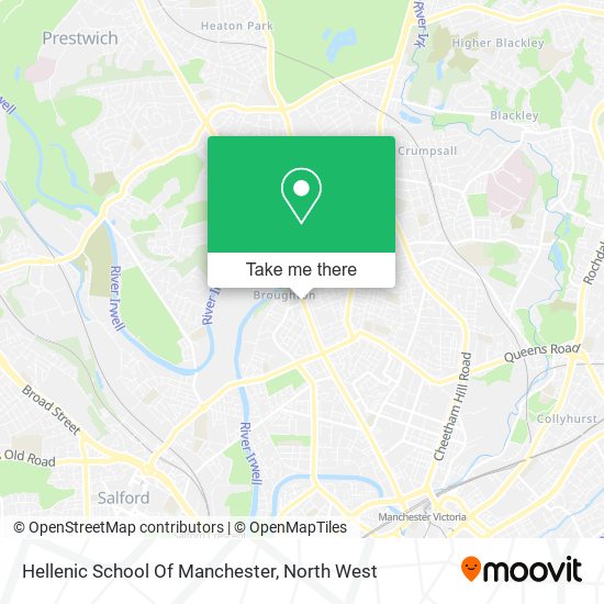 Hellenic School Of Manchester map