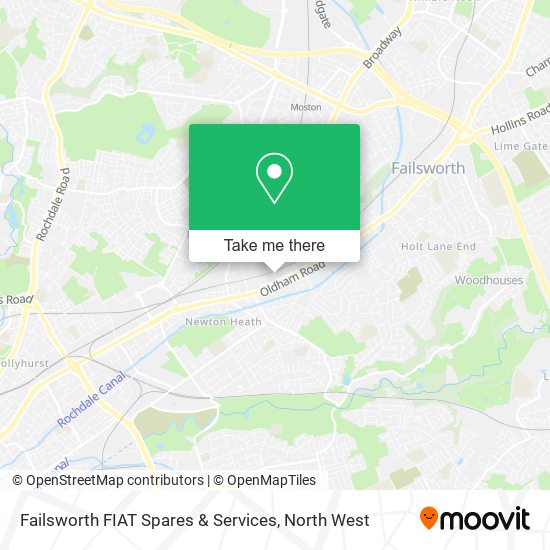 Failsworth FIAT Spares & Services map