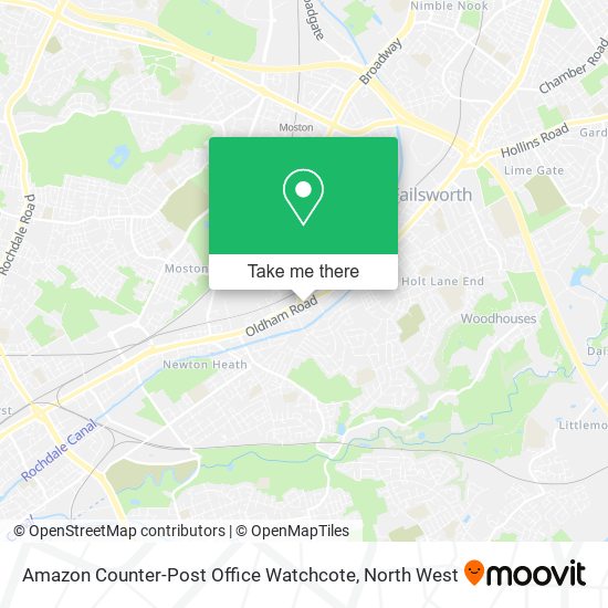 Amazon Counter-Post Office Watchcote map