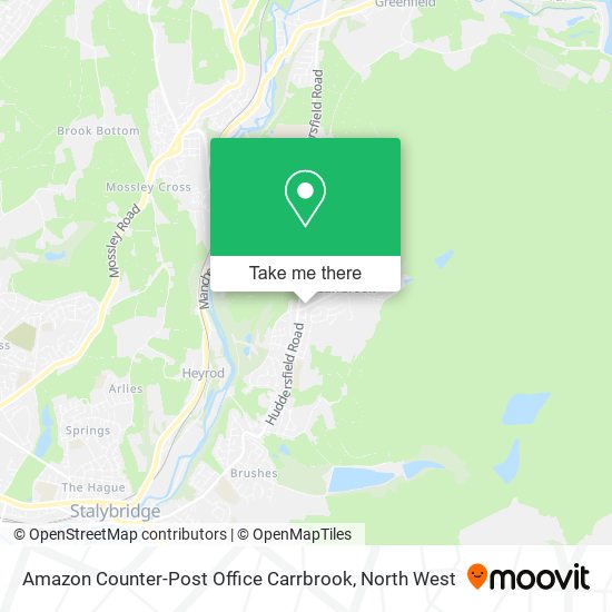 Amazon Counter-Post Office Carrbrook map