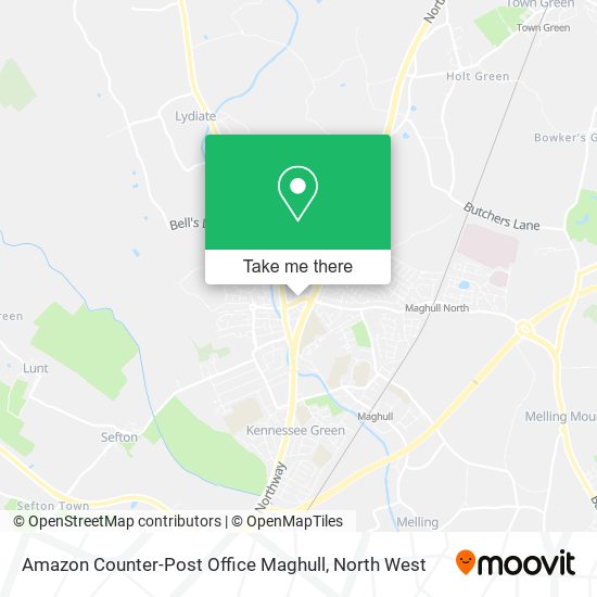 Amazon Counter-Post Office Maghull map