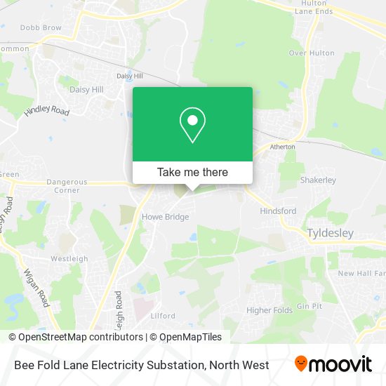 Bee Fold Lane Electricity Substation map