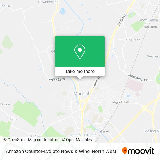Amazon Counter-Lydiate News & Wine map