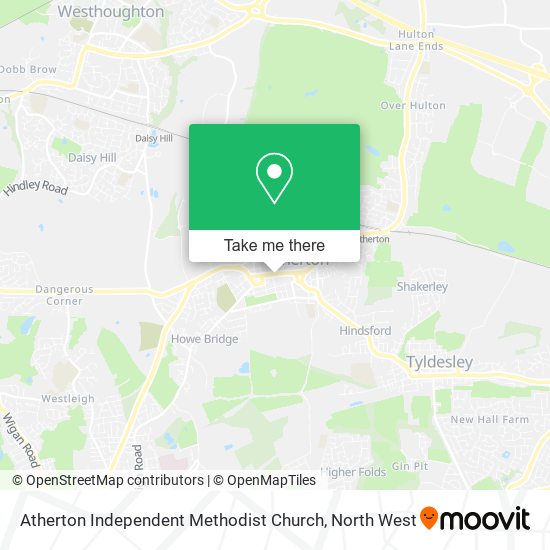 Atherton Independent Methodist Church map