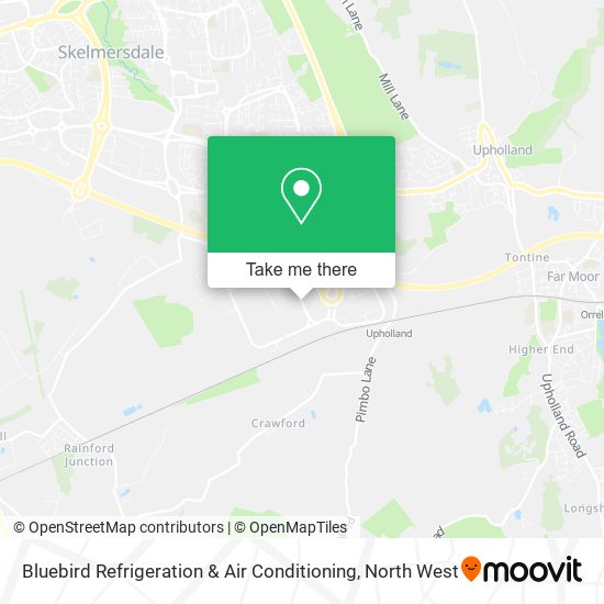 Bluebird Refrigeration & Air Conditioning map