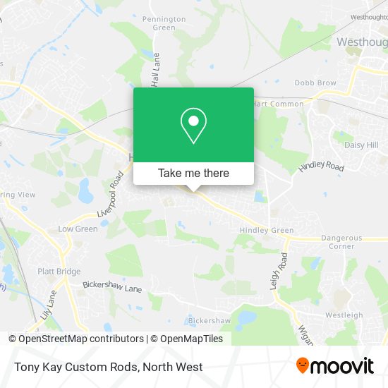 Tony Kay Custom Rods map