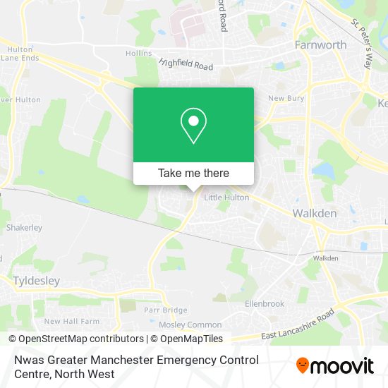 Nwas Greater Manchester Emergency Control Centre map