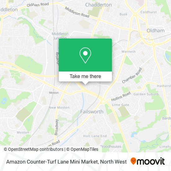 Amazon Counter-Turf Lane Mini Market map