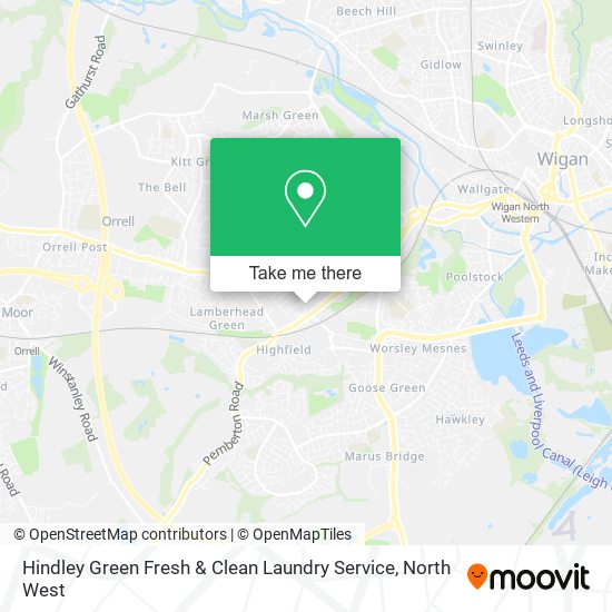 Hindley Green Fresh & Clean Laundry Service map