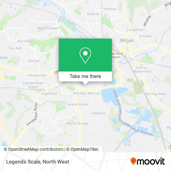Legends Scale map