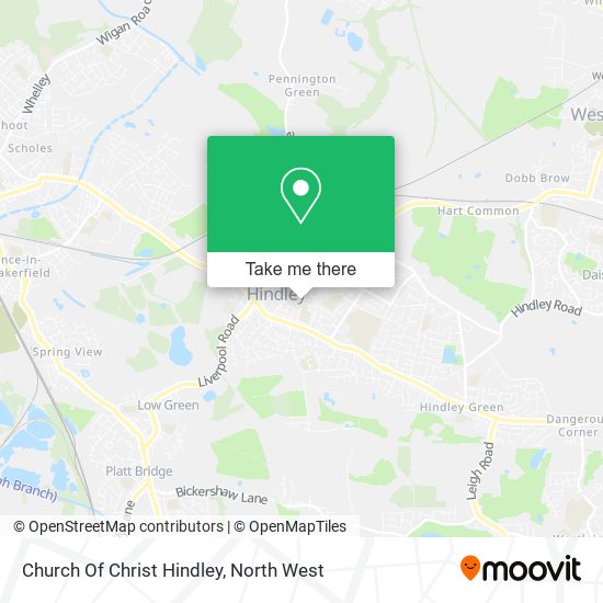Church Of Christ Hindley map