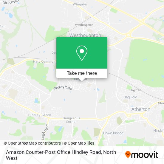 Amazon Counter-Post Office Hindley Road map