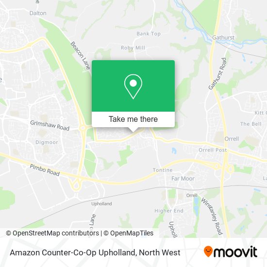Amazon Counter-Co-Op Upholland map