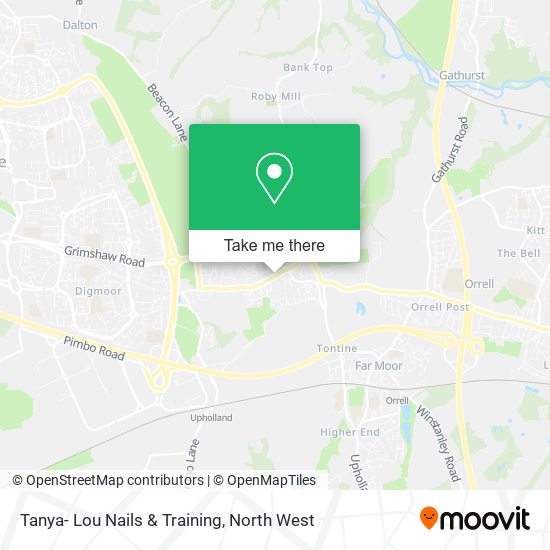 Tanya- Lou Nails & Training map