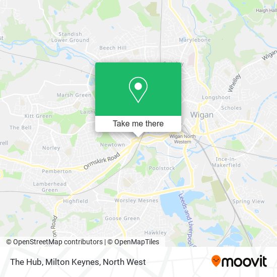 The Hub, Milton Keynes map