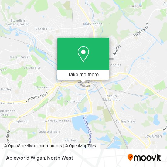 Ableworld Wigan map
