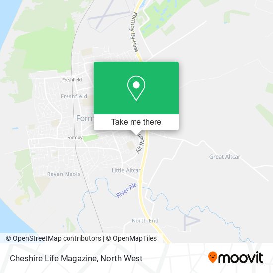 Cheshire Life Magazine map