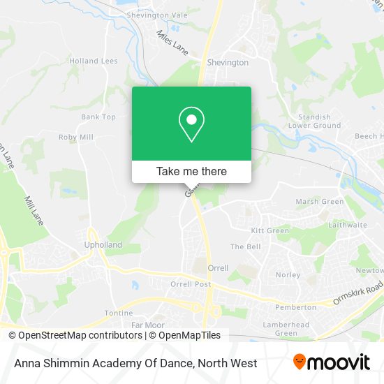 Anna Shimmin Academy Of Dance map