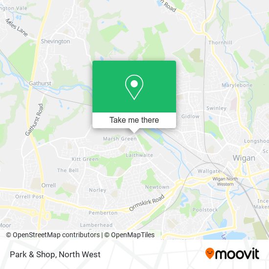 Park & Shop map