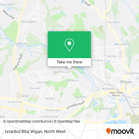 Istanbul Bbq Wigan map