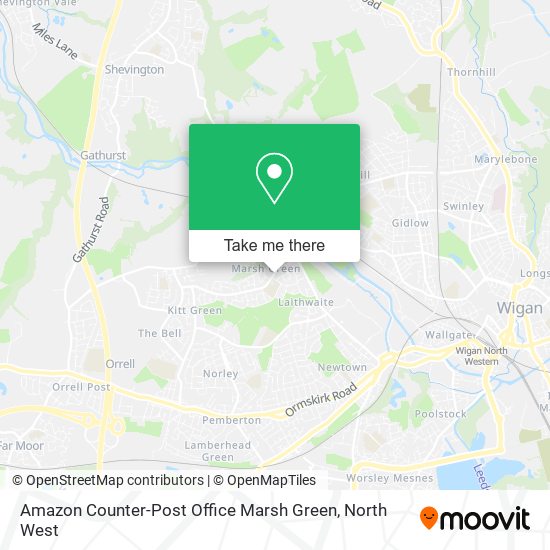 Amazon Counter-Post Office Marsh Green map