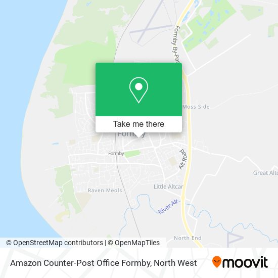 Amazon Counter-Post Office Formby map