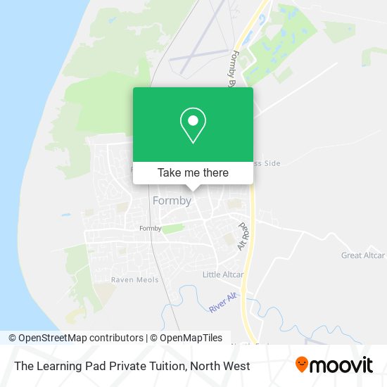 The Learning Pad Private Tuition map