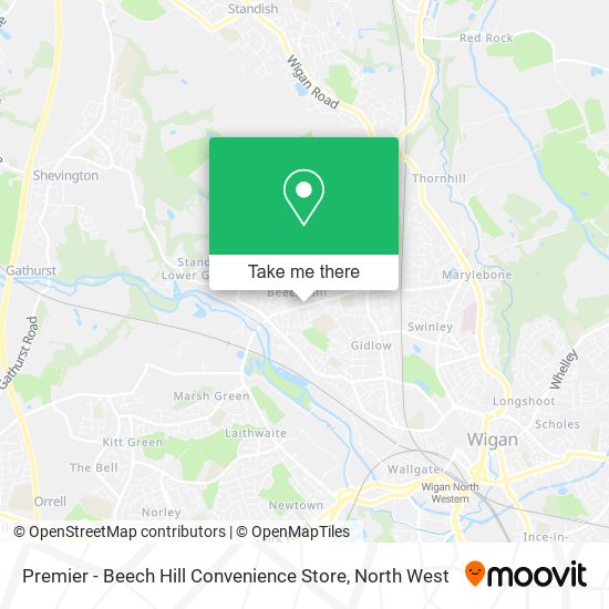 Premier - Beech Hill Convenience Store map